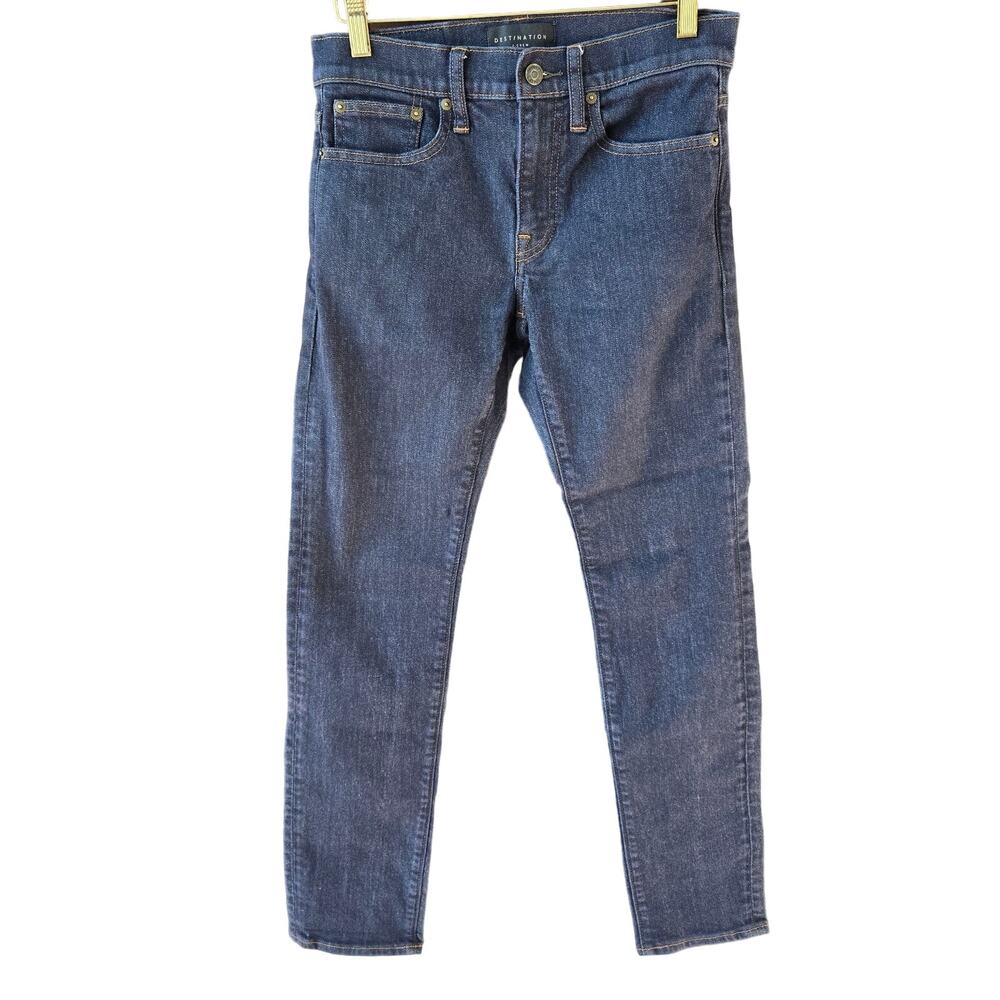 J. Crew Destination 484 Slim-Fit Traveler Reactive-Dyed Denim Jeans Size 28x30
